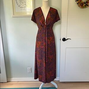 Lush Women's Dress in Coral and Navy